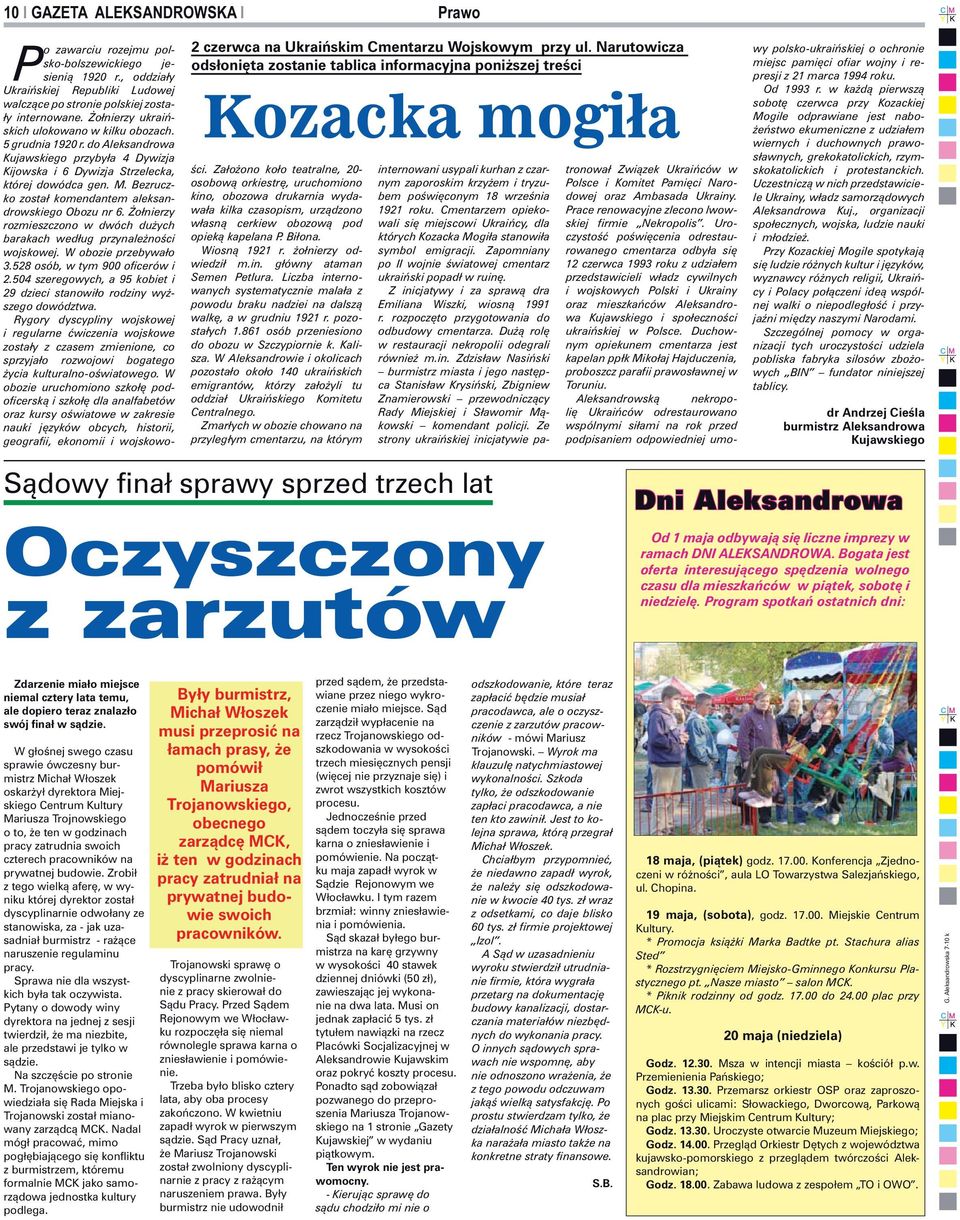 , oddziały Ukraińskiej Republiki Ludowej walczące po stronie polskiej zostały internowane. Żołnierzy ukraińskich ulokowano w kilku obozach. 5 grudnia 1920 r.