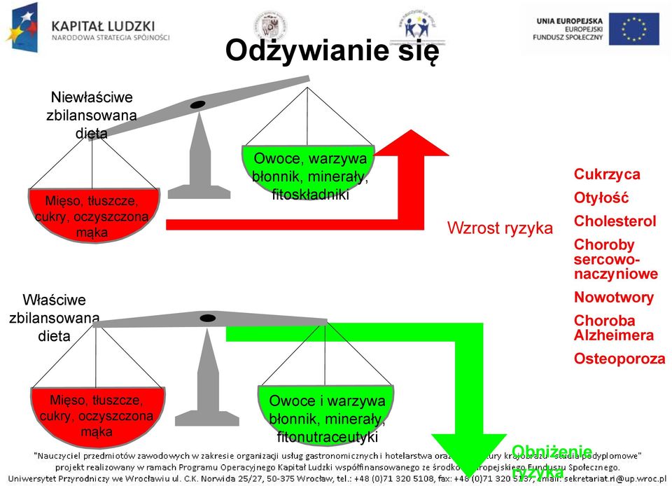 sercowonaczyniowe Właściwe zbilansowana dieta Nowotwory Choroba Alzheimera Osteoporoza Mięso,