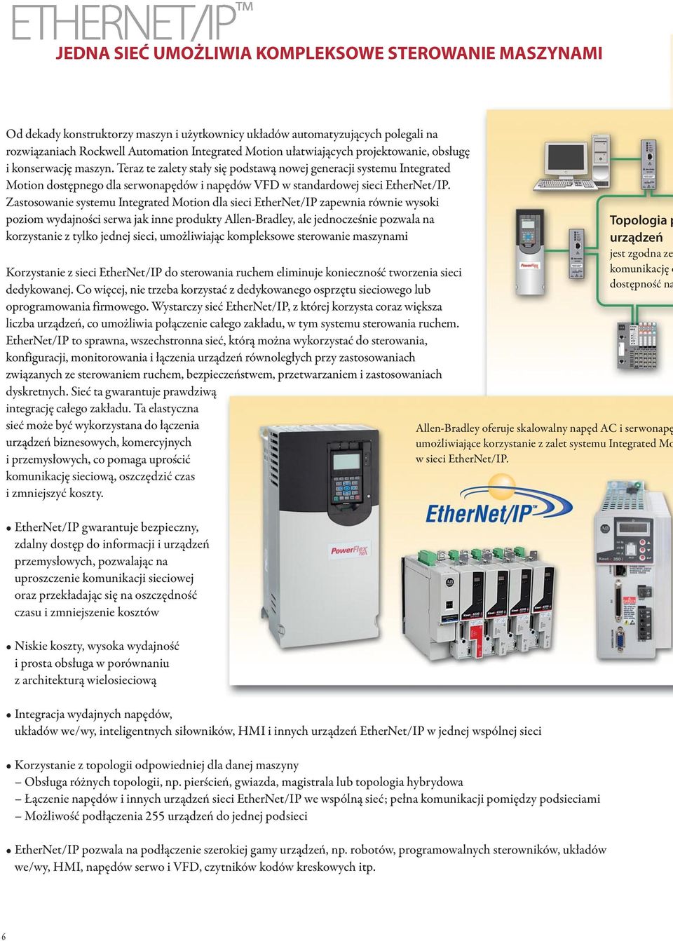 Teraz te zalety stały się podstawą nowej generacji systemu Integrated Motion dostępnego dla serwonapędów i napędów VFD w standardowej sieci EtherNet/IP.