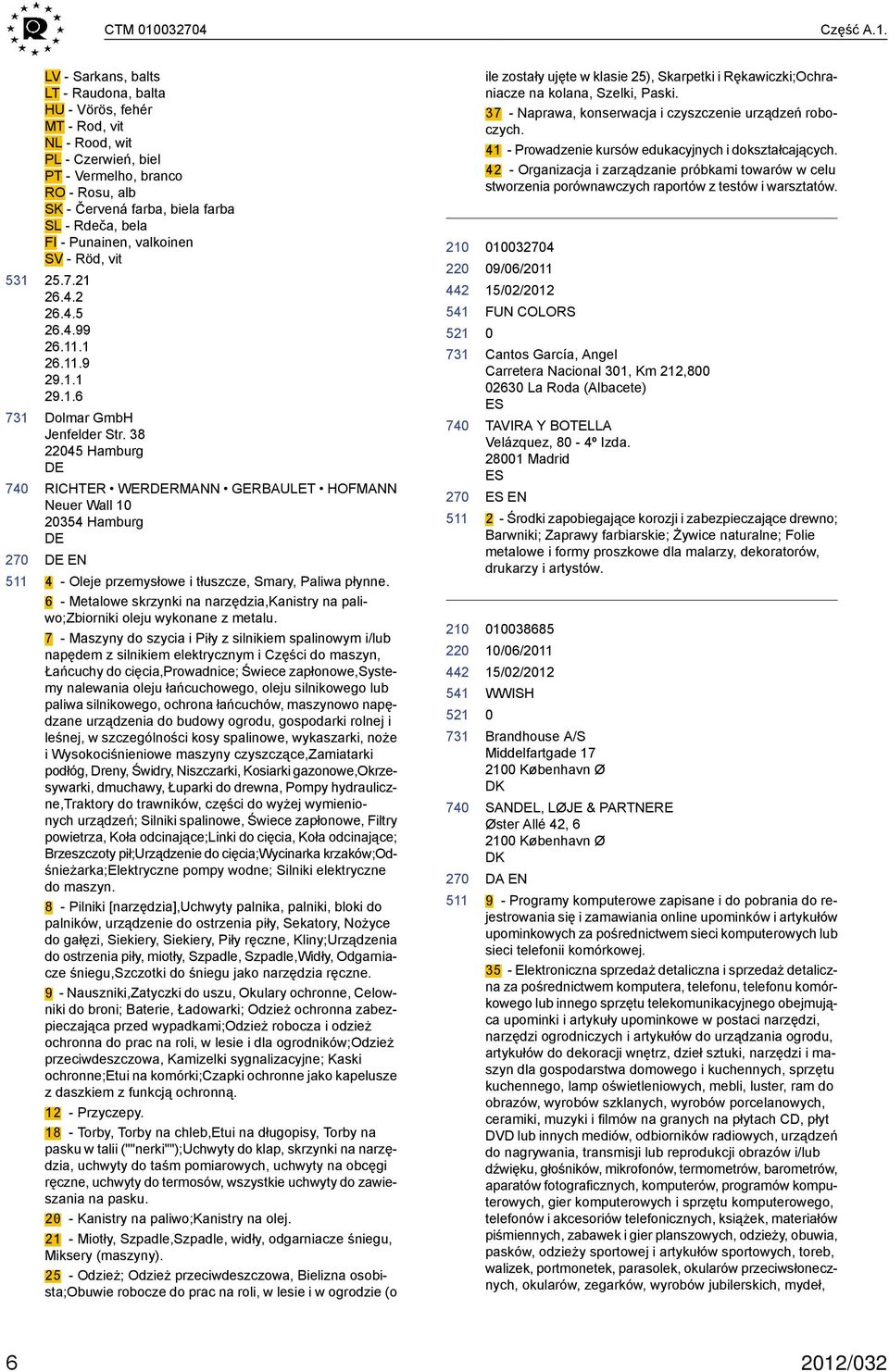 27 LV - Sarkans, balts LT - Raudona, balta HU - Vörös, fehér MT - Rod, vit NL - Rood, wit PL - Czerwień, biel PT - Vermelho, branco RO - Rosu, alb SK - Červená farba, biela farba SL - Rdeča, bela FI