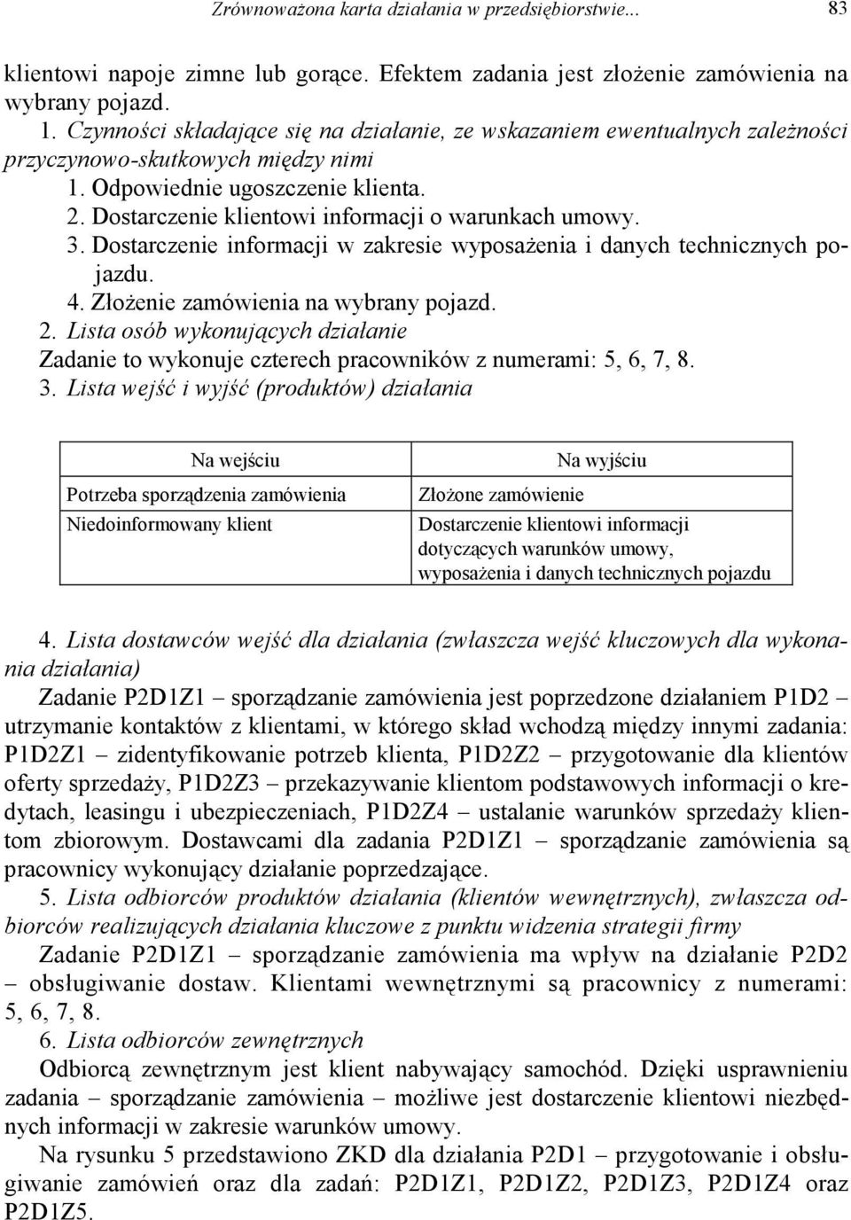 Dostarczenie klientowi informacji o warunkach umowy. 3. Dostarczenie informacji w zakresie wyposażenia i danych technicznych pojazdu. 4. Złożenie zamówienia na wybrany pojazd. 2.