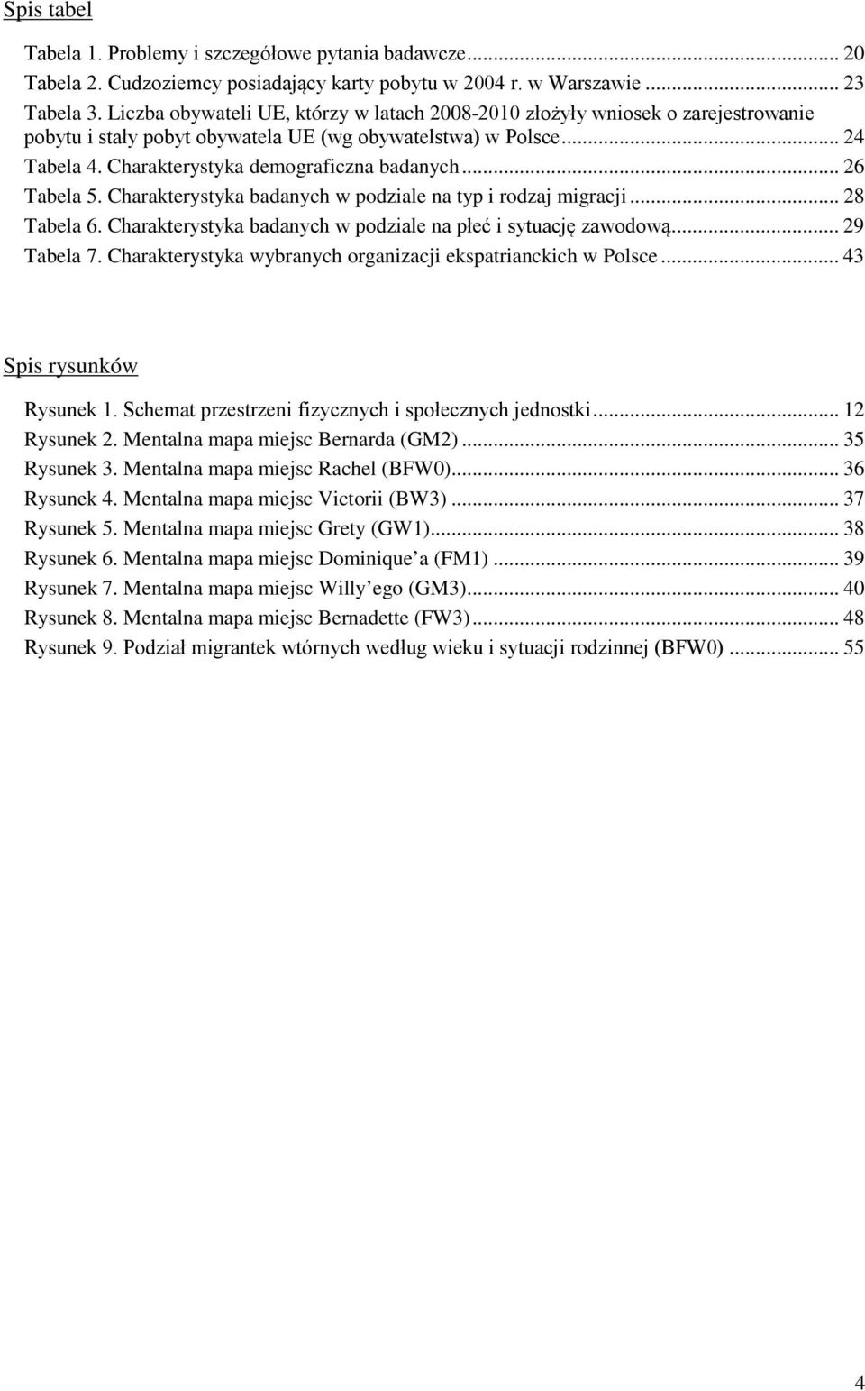 .. 26 Tabela 5. Charakterystyka badanych w podziale na typ i rodzaj migracji... 28 Tabela 6. Charakterystyka badanych w podziale na płeć i sytuację zawodową... 29 Tabela 7.