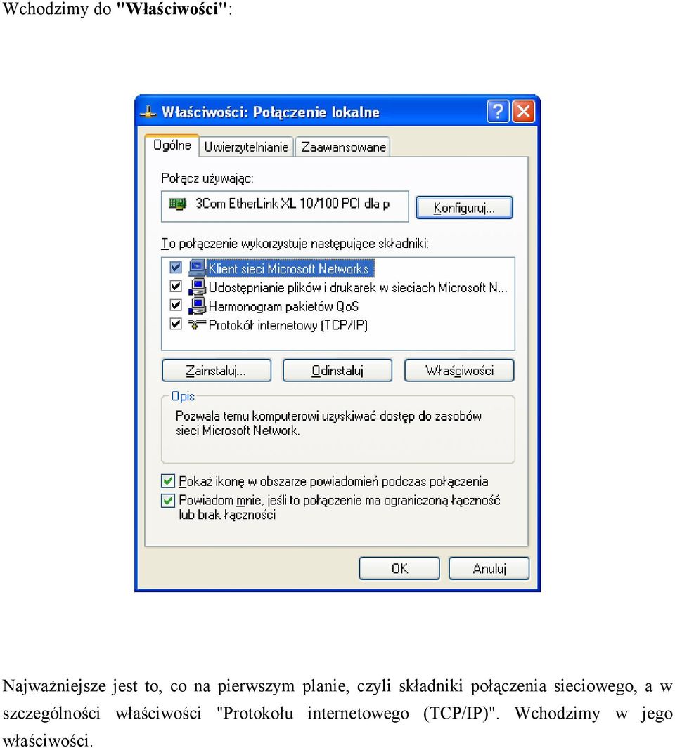 sieciowego, a w szczególności właściwości "Protokołu