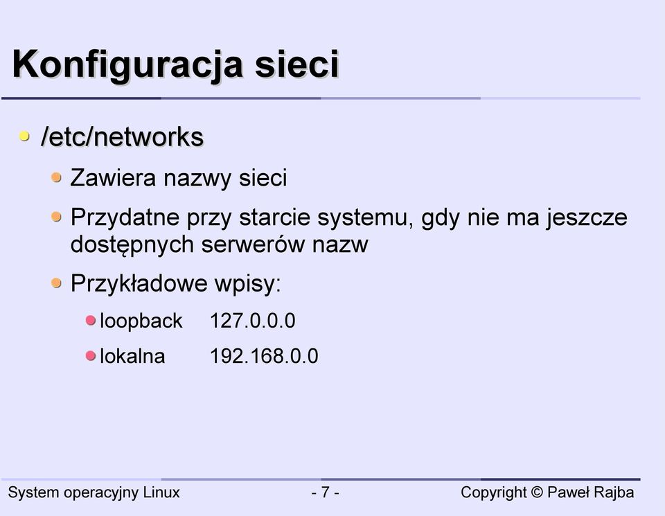 ma jeszcze dostępnych serwerów nazw Przykładowe