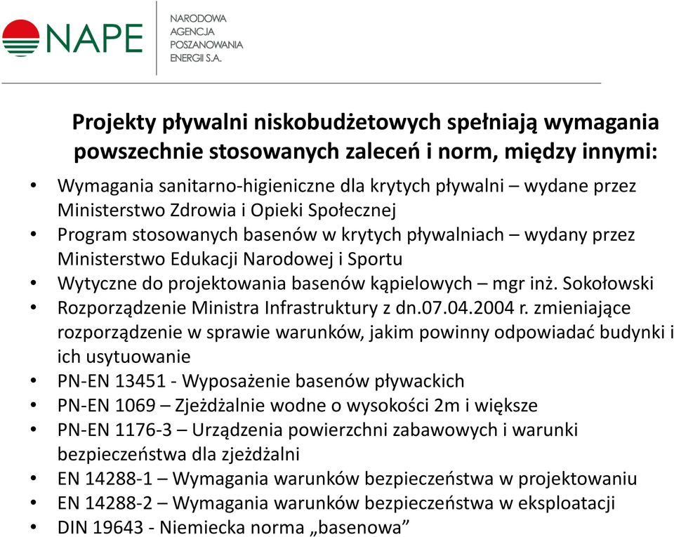 Sokołowski Rozporządzenie Ministra Infrastruktury z dn.07.04.2004 r.