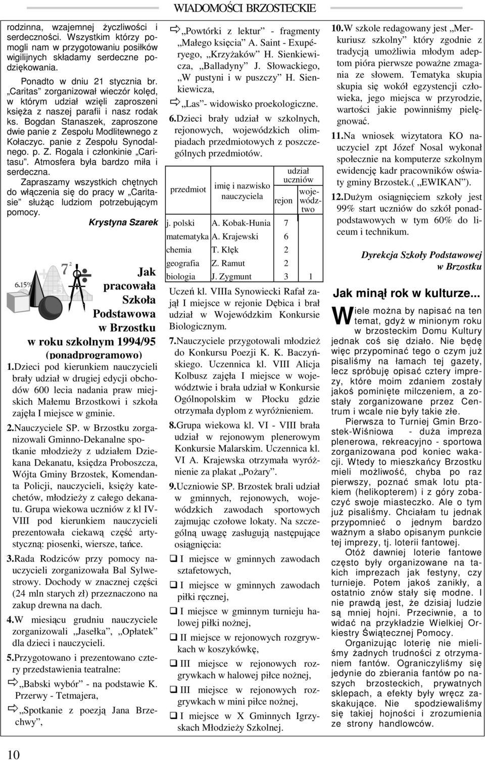 panie z Zespołu Synodalnego. p. Z. Rogala i członkinie Caritasu. Atmosfera była bardzo miła i serdeczna.