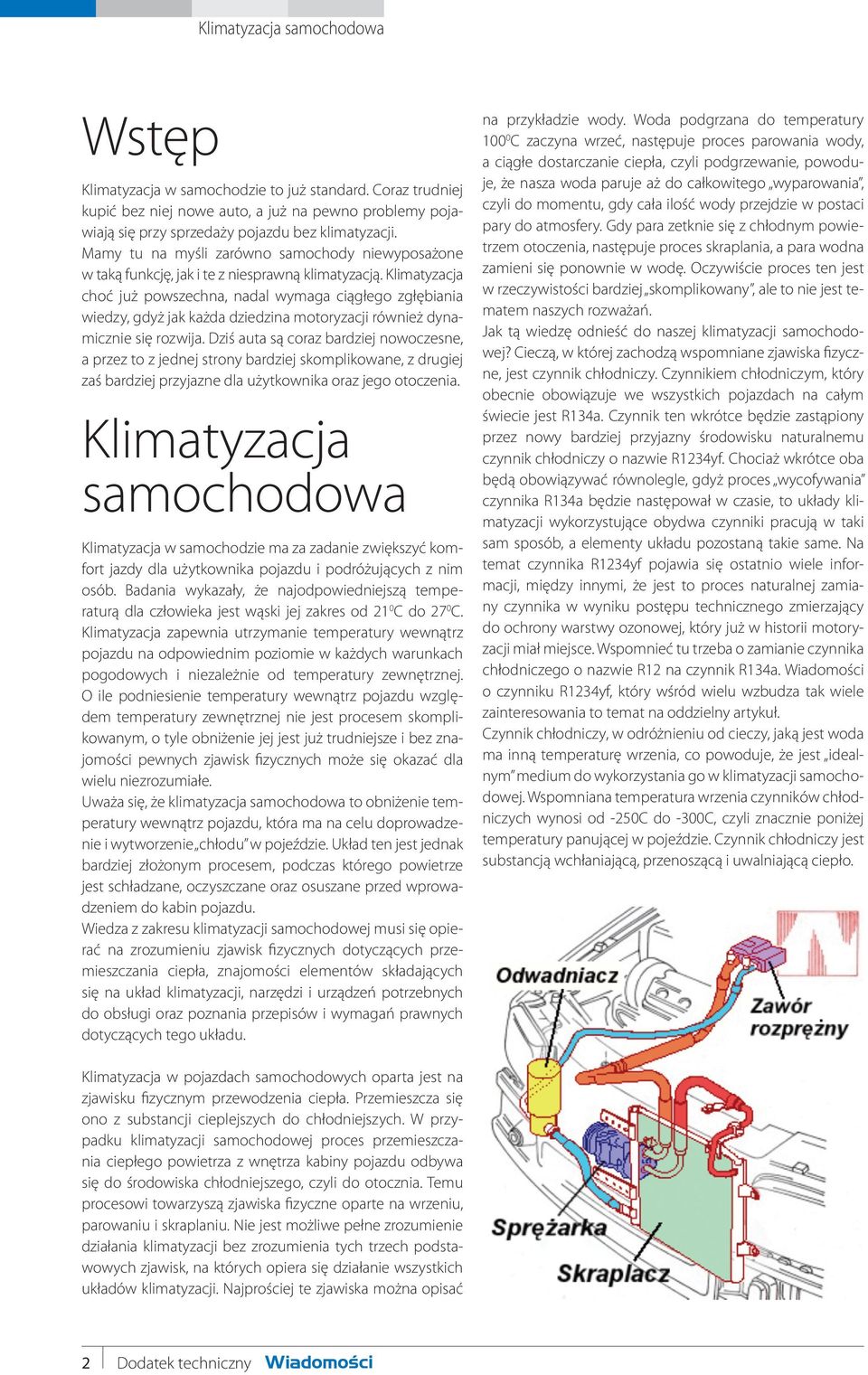 Klimatyzacja choć już powszechna, nadal wymaga ciągłego zgłębiania wiedzy, gdyż jak każda dziedzina motoryzacji również dynamicznie się rozwija.