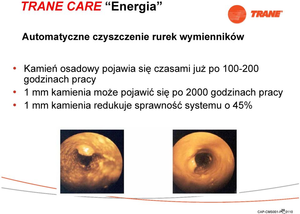 100-200 godzinach pracy 1 mm kamienia może pojawić się po