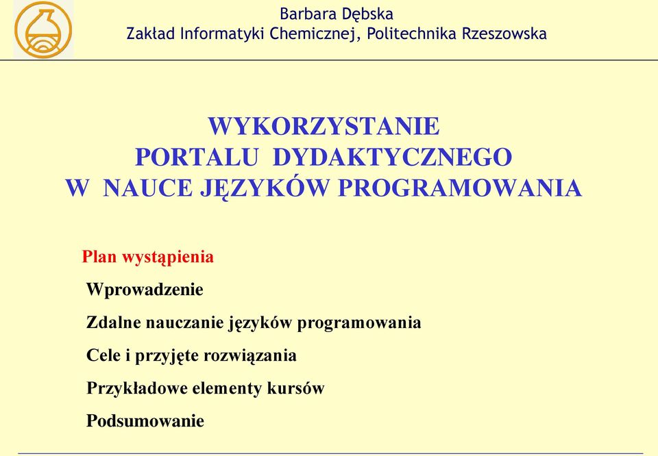 Wprowadzenie Zdalne nauczanie języków