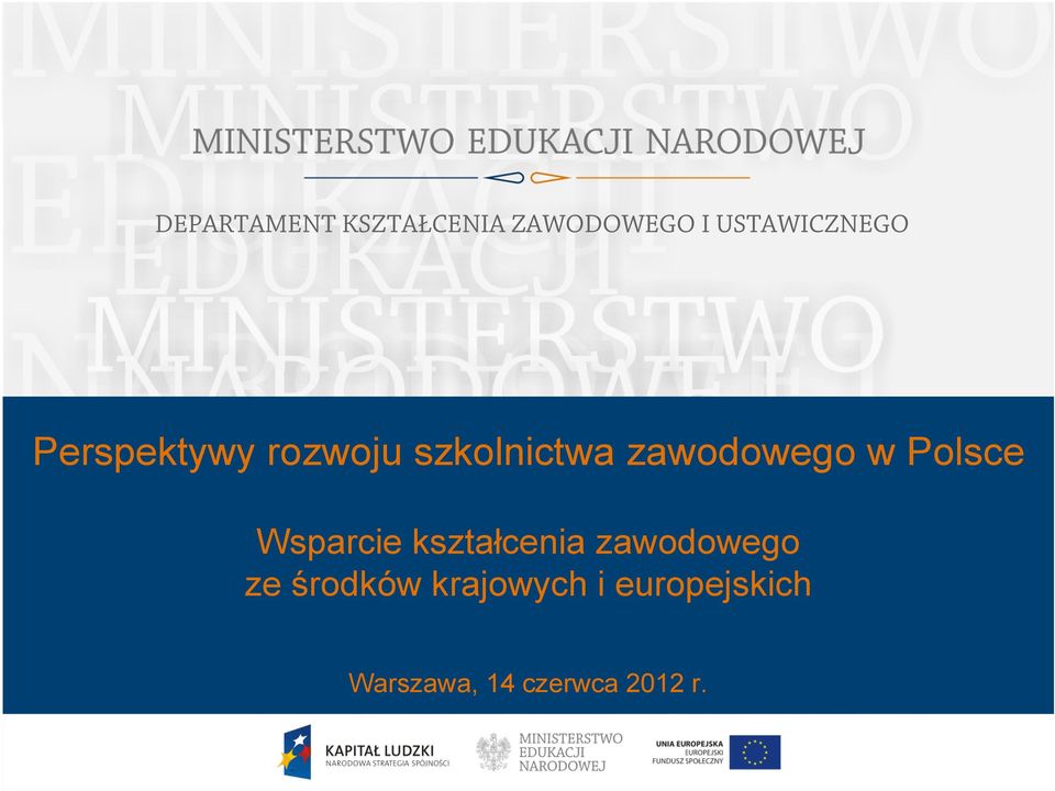 Polsce Wsparcie kształcenia zawodowego ze środków