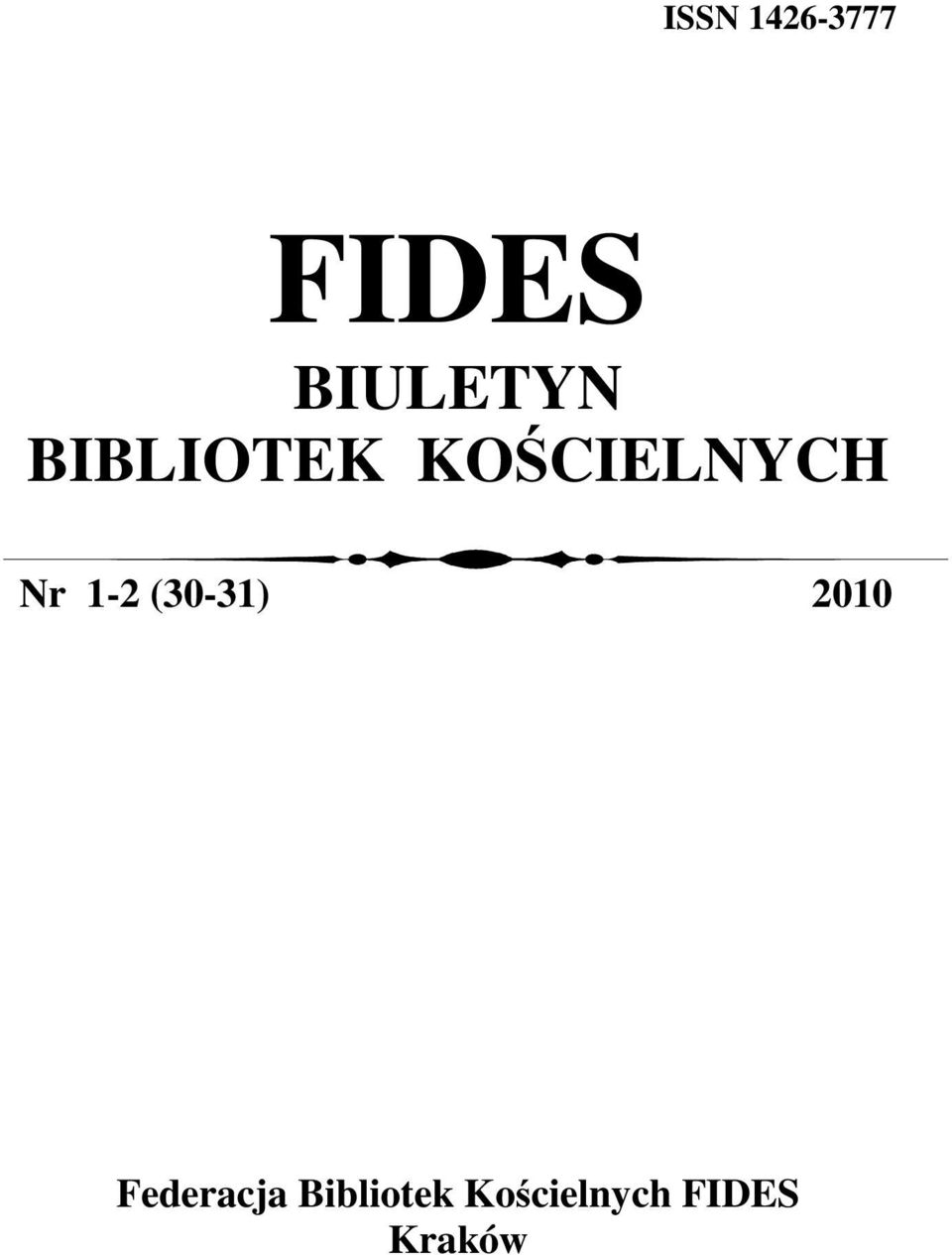 KOŚCIELNYCH Nr 1-2 (30-31)