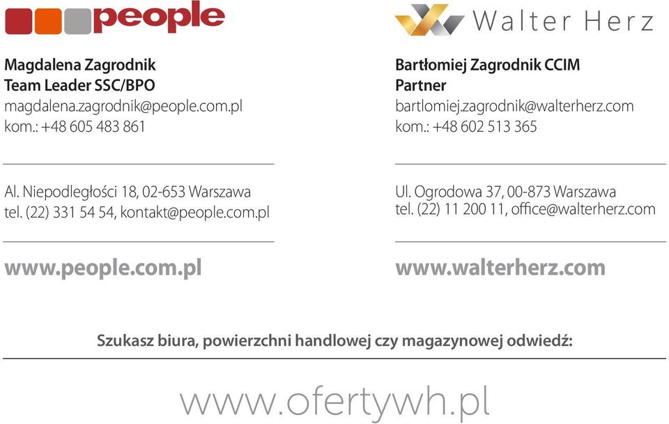 Niepodległości 18, 02-653 Warszawa tel. (22) 331 54 54, kontakt@people.com.pl www.people.com.pl Ul.