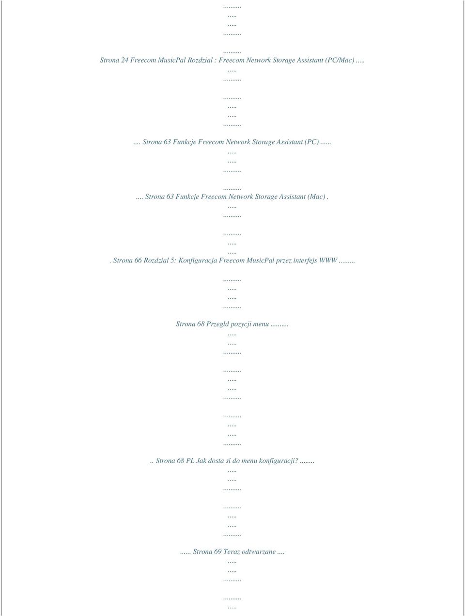 ... Strona 63 Funkcje Freecom Network Storage Assistant (Mac).