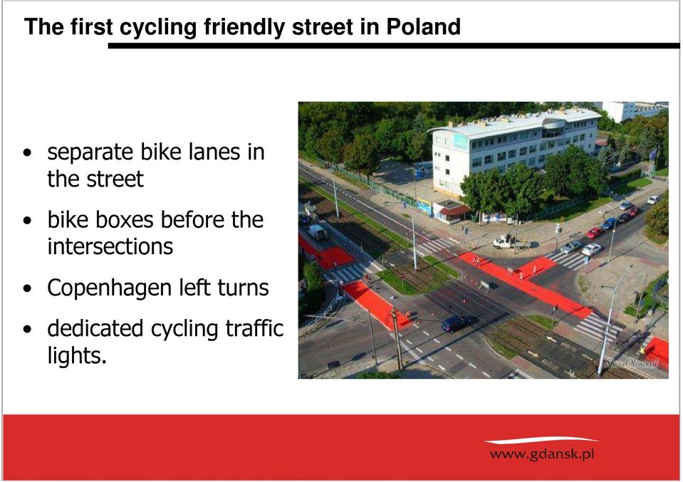 bike boxes before the intersections
