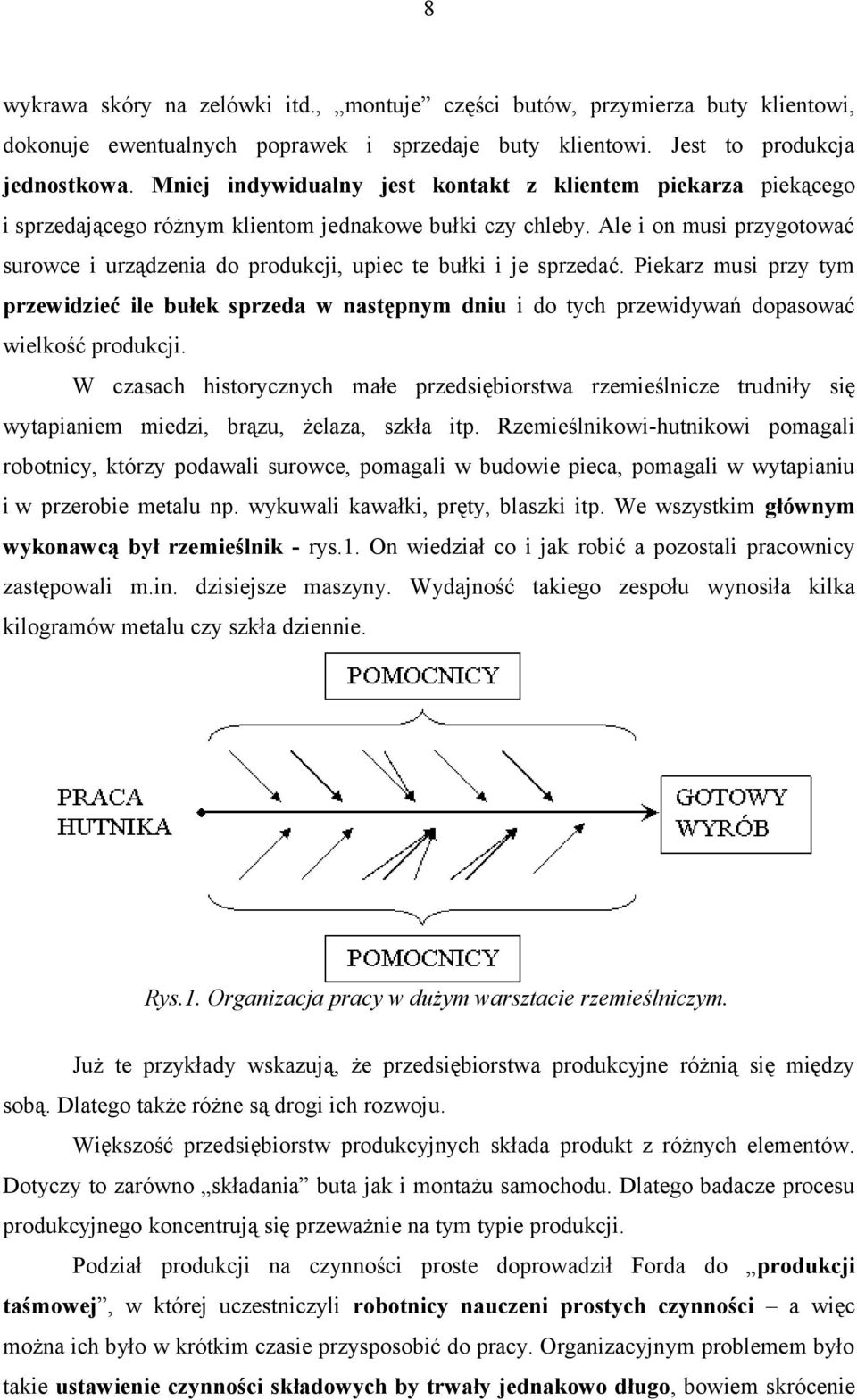 Ale i on musi przygotować surowce i urządzenia do produkcji, upiec te bułki i je sprzedać.