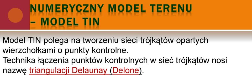 Technika łączenia punktów kontrolnych w sieć