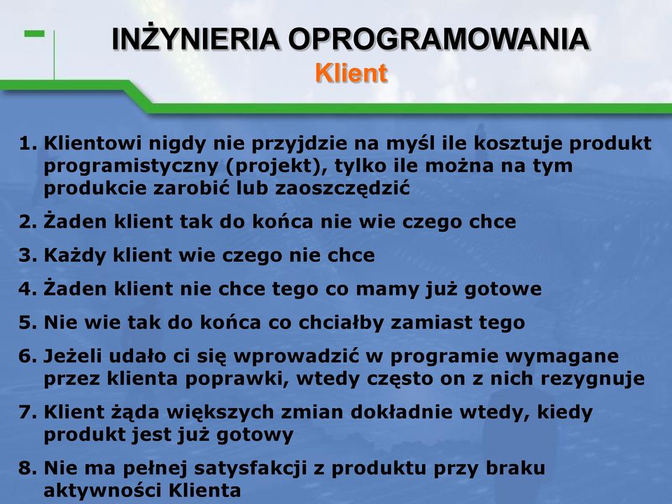 Nie wie tak do końca co chciałby zamiast tego 6.