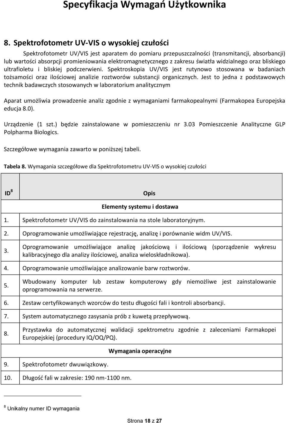 Spektroskopia UV/VIS jest rutynowo stosowana w badaniach tożsamości oraz ilościowej analizie roztworów substancji organicznych.