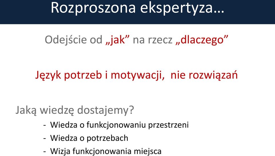 Jaką wiedzę dostajemy?