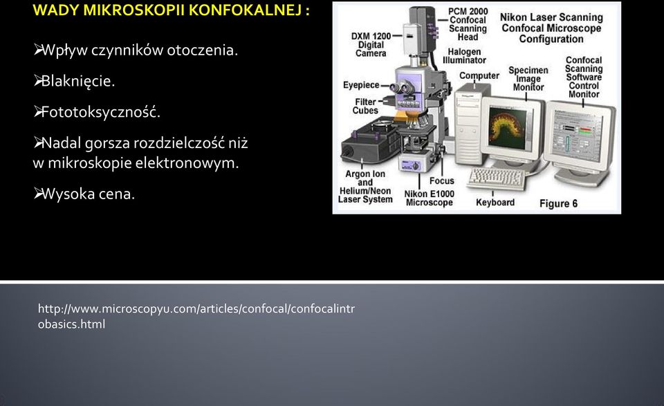 Nadal gorsza rozdzielczość niż w mikroskopie elektronowym.