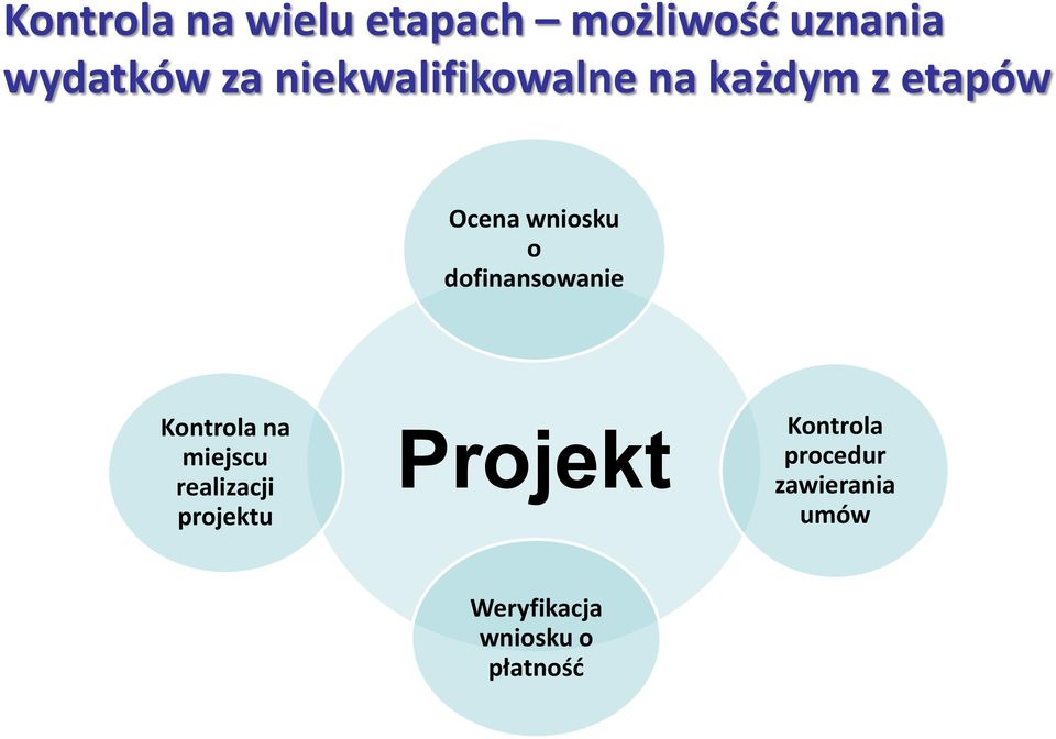 dofinansowanie Kontrola na miejscu realizacji projektu