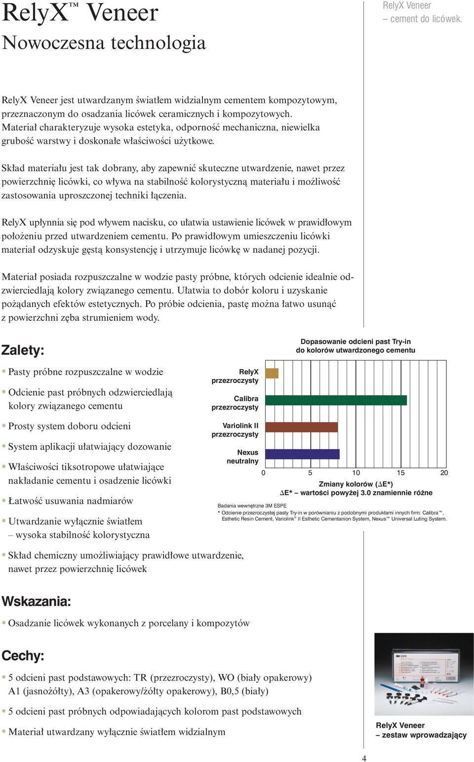 Materia charakteryzuje wysoka estetyka, odpornoêç mechaniczna, niewielka gruboêç warstwy i doskona e w aêciwoêci u ytkowe.