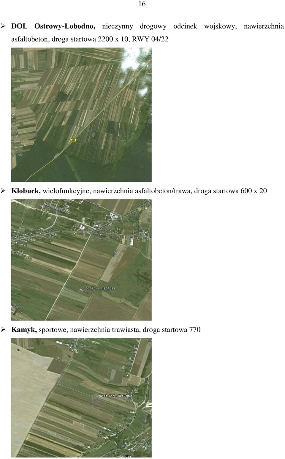 Kłobuck, wielofunkcyjne, nawierzchnia asfaltobeton/trawa, droga