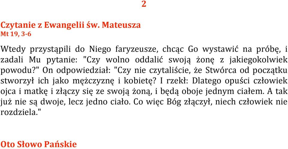 oddalić swoją żonę z jakiegokolwiek powodu?