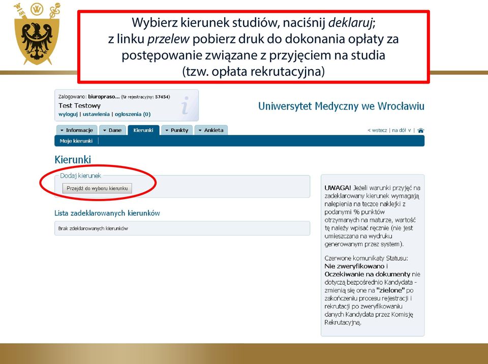 dokonania opłaty za postępowanie związane