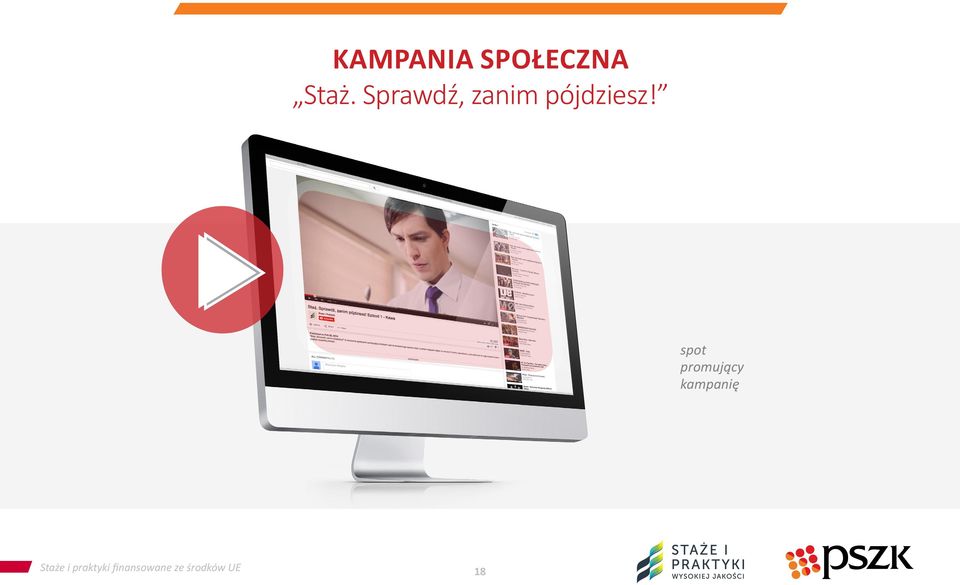 spot promujący kampanię Staże