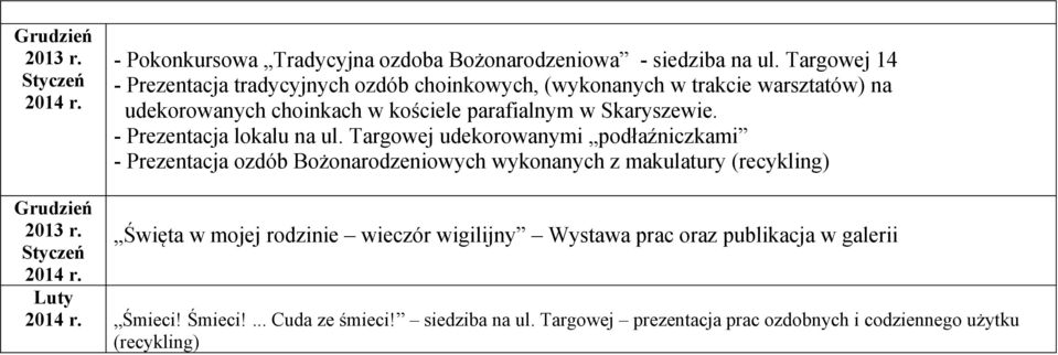 Skaryszewie. - Prezentacja lokalu na ul.