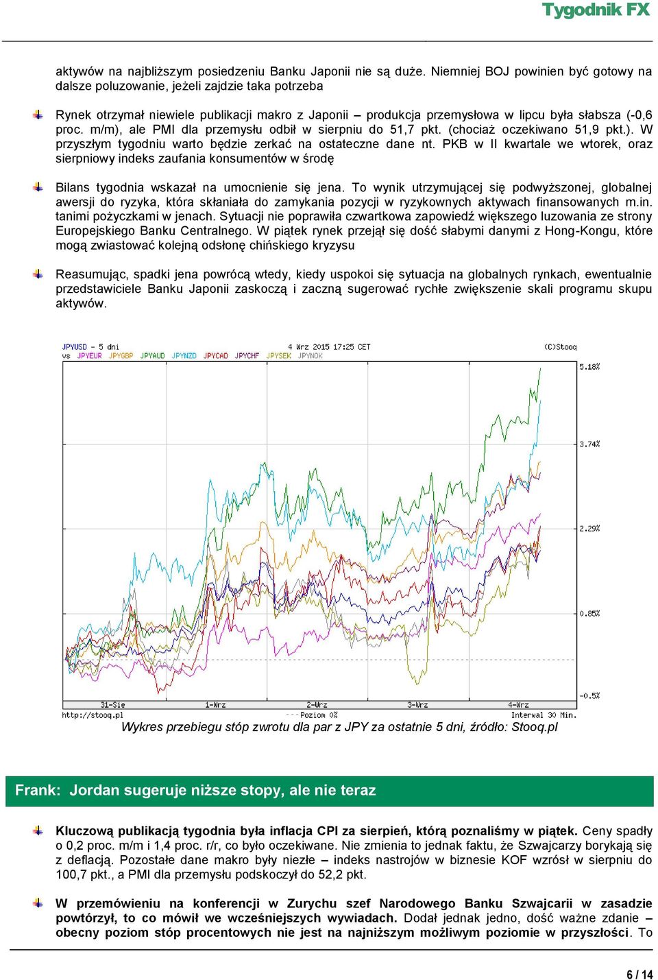 m/m), ale PMI dla przemysłu odbił w sierpniu do 51,7 pkt. (chociaż oczekiwano 51,9 pkt.). W przyszłym tygodniu warto będzie zerkać na ostateczne dane nt.