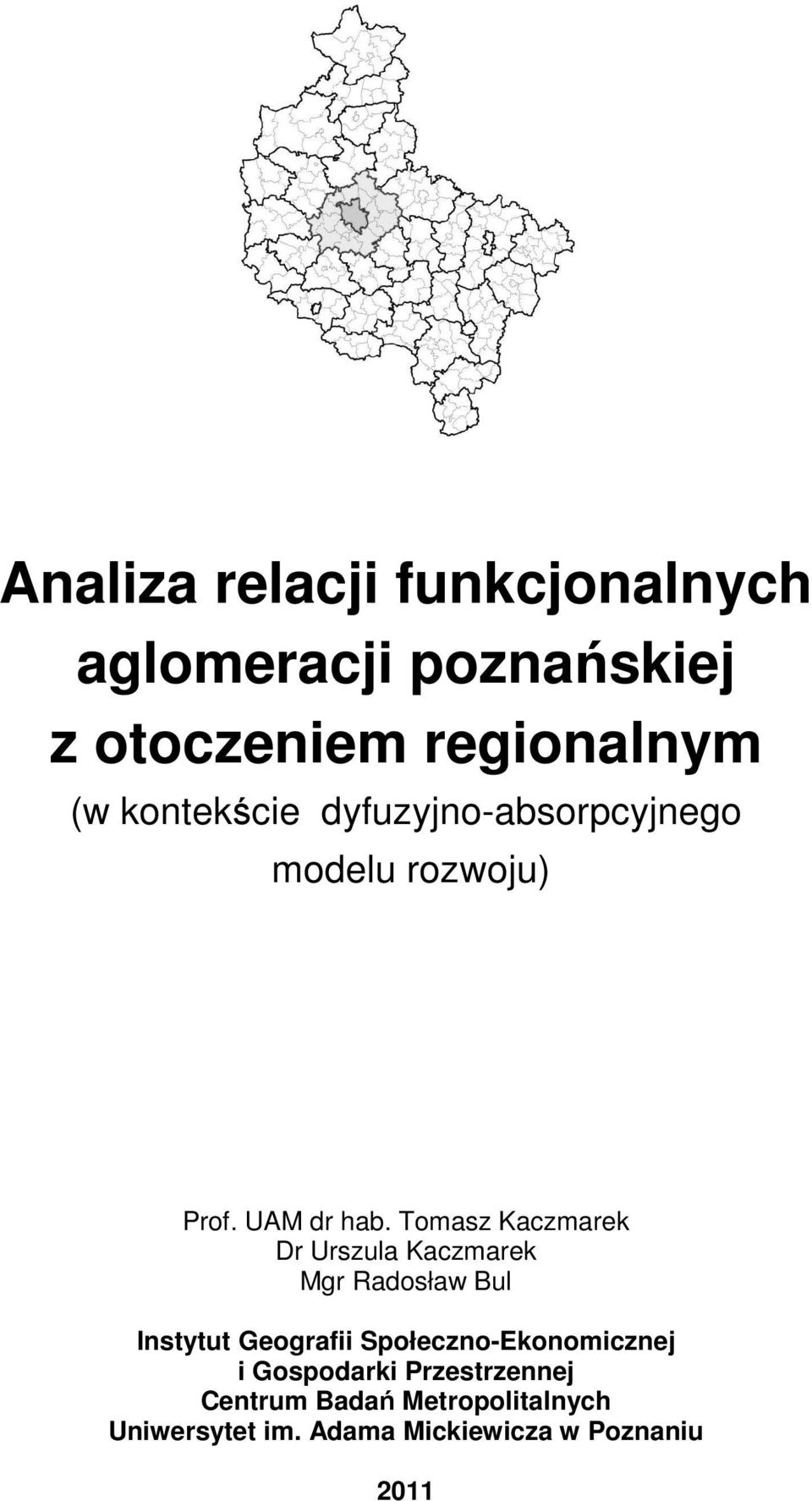 Tomasz Kaczmarek Dr Urszula Kaczmarek Mgr Radosław Bul Instytut Geografii