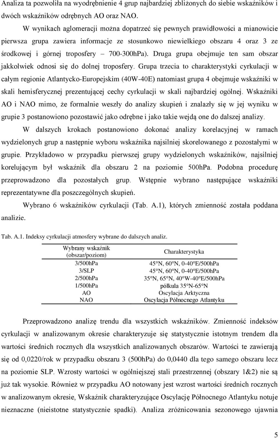 700-300hPa). Druga grupa obejmuje ten sam obszar jakkolwiek odnosi się do dolnej troposfery.