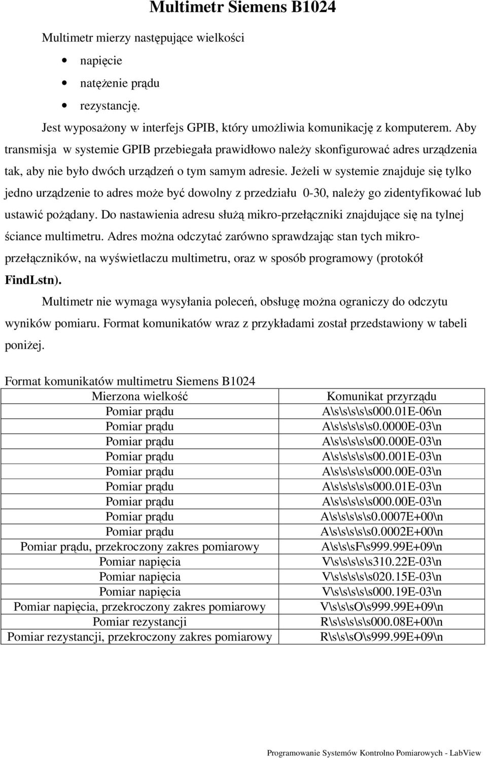 Jeżeli w systemie znajduje się tylko jedno urządzenie to adres może być dowolny z przedziału 0-30, należy go zidentyfikować lub ustawić pożądany.