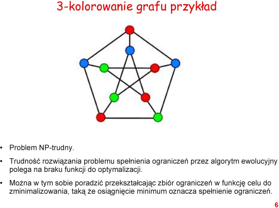 polega na braku funkcji do optymalizacji.