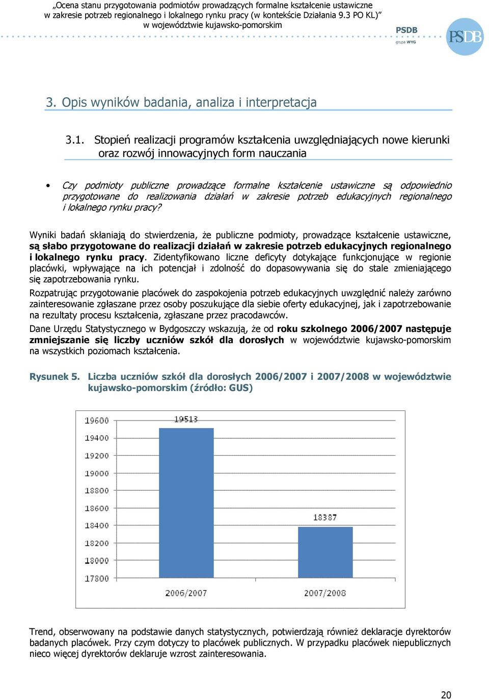 przygotowane do realizowania działań w zakresie potrzeb edukacyjnych regionalnego i lokalnego rynku pracy?