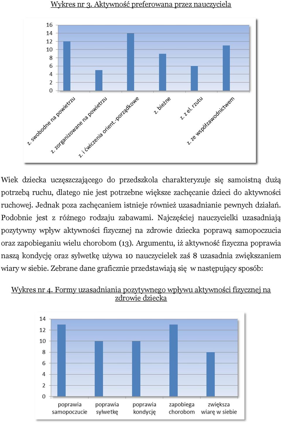 aktywności ruchowej. Jednak poza zachęcaniem istnieje również uzasadnianie pewnych działań. Podobnie jest z różnego rodzaju zabawami.