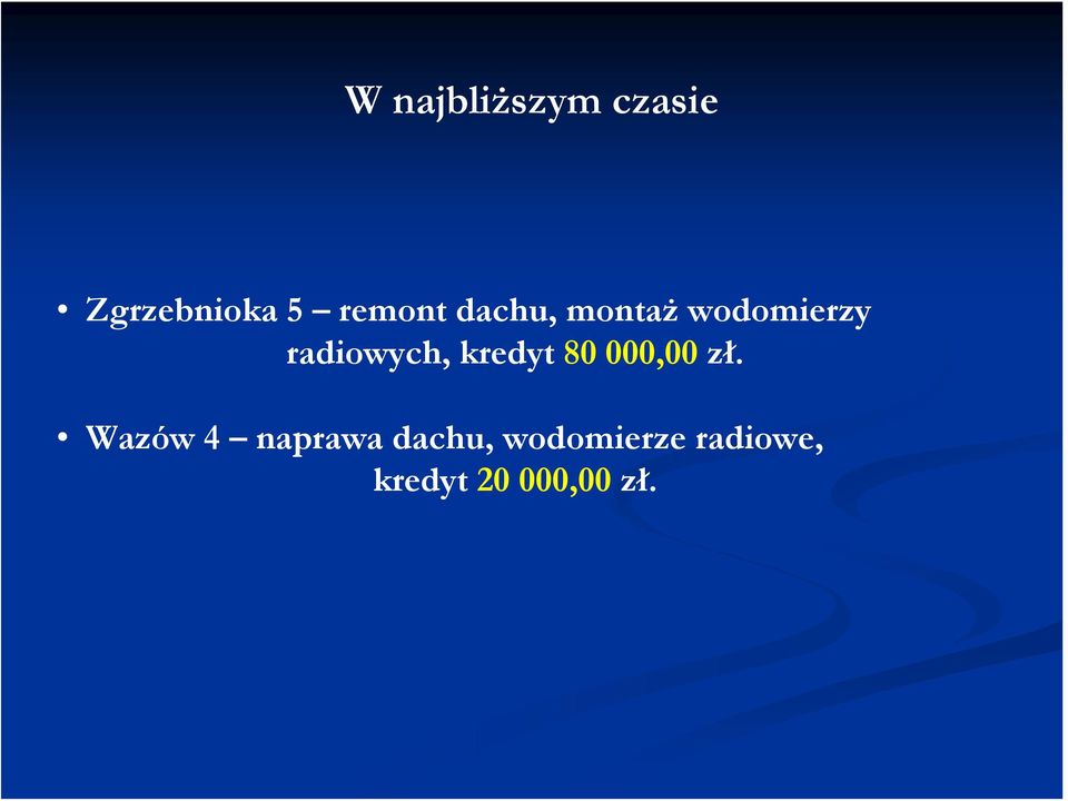 radiowych, kredyt 80 000,00 zł.