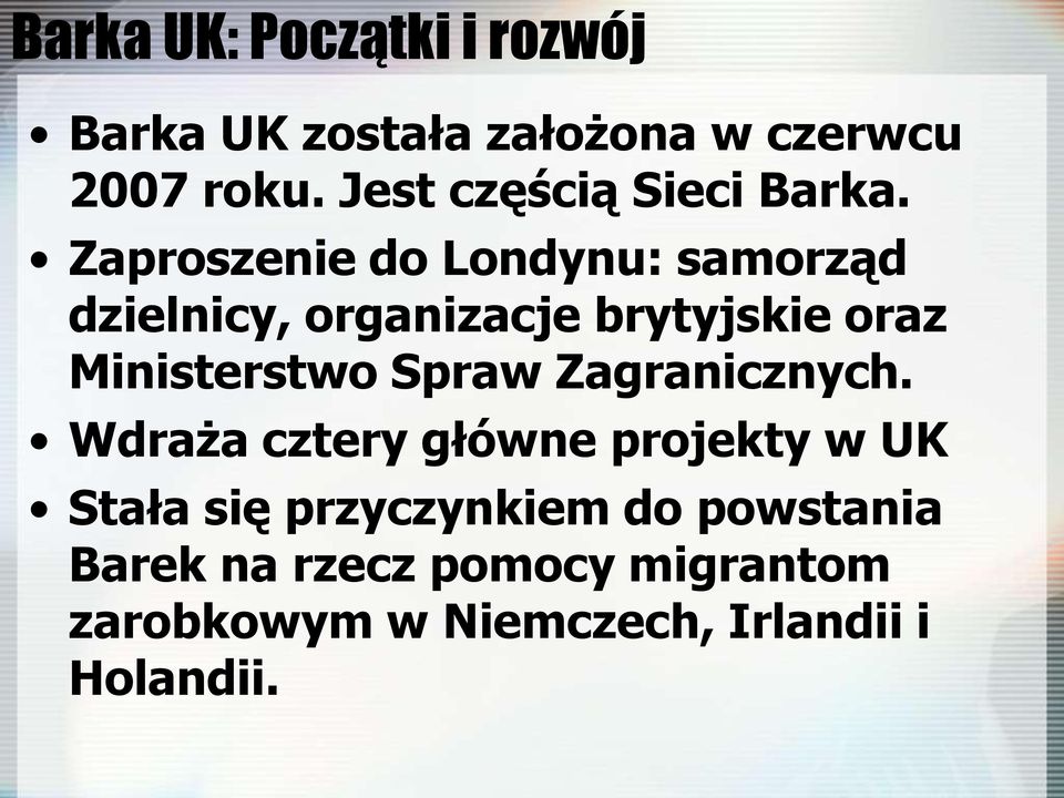 Zaproszenie do Londynu: samorząd dzielnicy, organizacje brytyjskie oraz Ministerstwo