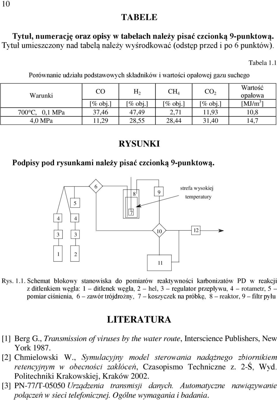 ] [% obj.] [% obj.] [MJ/m 3 ] 700 C, 0,1 MPa 37,46 47,49 2,71 11,93 10,8 4,0 MPa 11,29 28,55 28,44 31,40 14,7 RYSUNKI Podpisy pod rysunkami należy pisać czcionką 9-punktową.