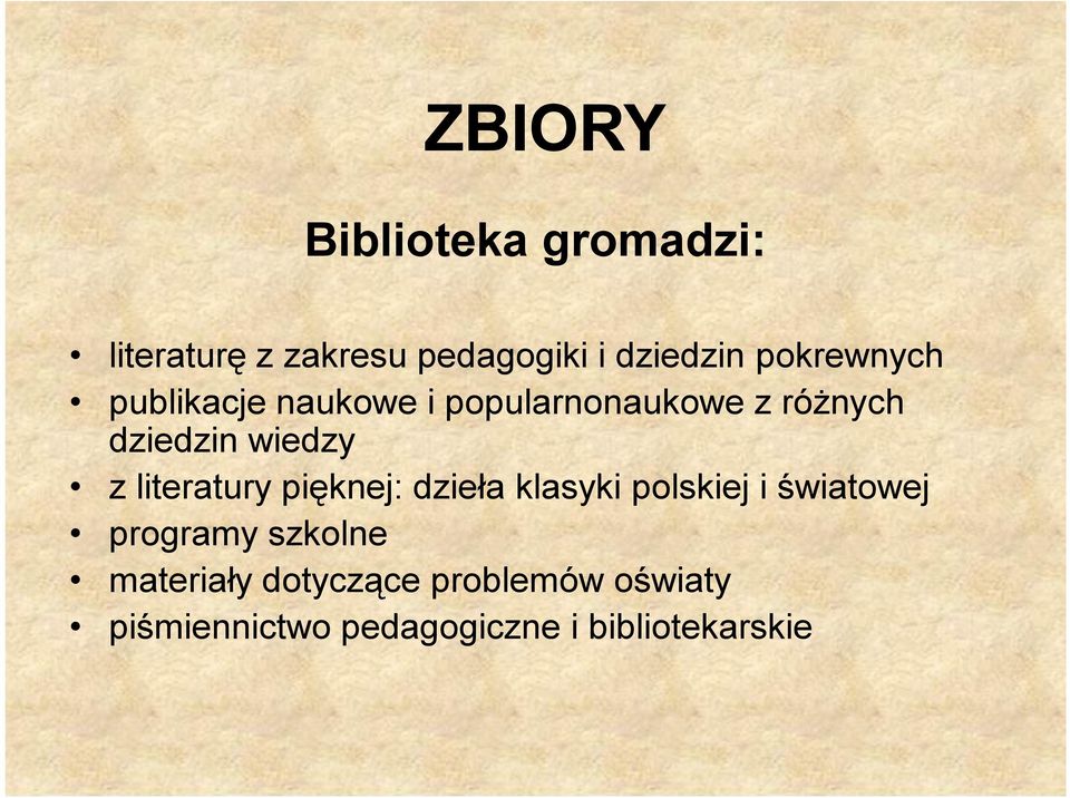 z literatury pięknej: dzieła klasyki polskiej i światowej programy szkolne