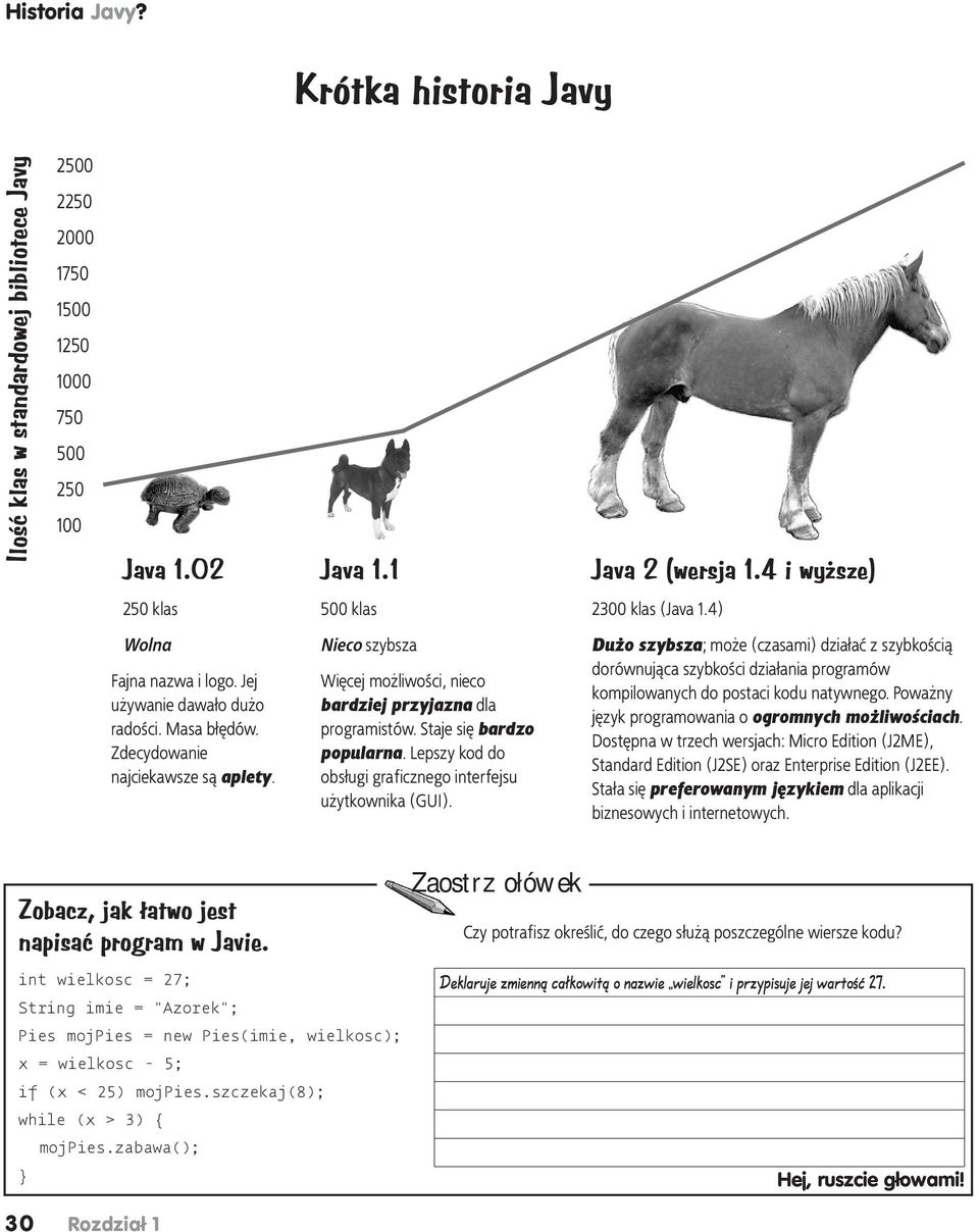 Nieco szybsza Więcej możliwości, nieco bardziej przyjazna dla programistów. Staje się bardzo popularna. Lepszy kod do obsługi graficznego interfejsu użytkownika (GUI).