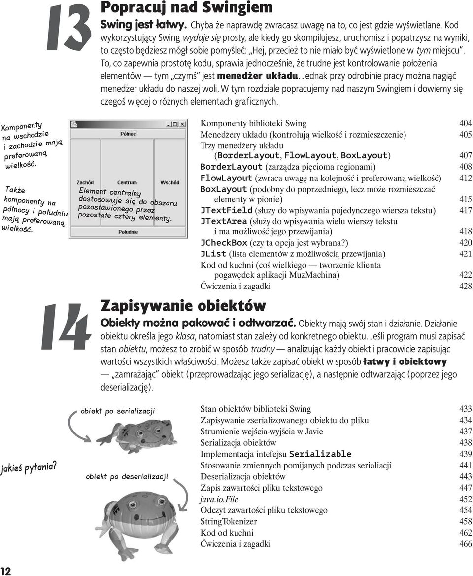 miejscu. To, co zapewnia prostotę kodu, sprawia jednocześnie, że trudne jest kontrolowanie położenia elementów tym czymś jest menedżer układu.