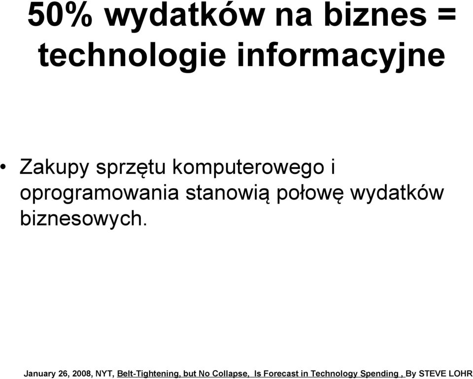 wydatków biznesowych.