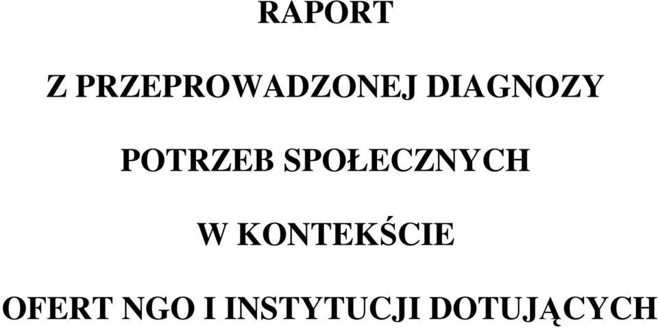 SPOŁECZNYCH W KONTEKŚCIE