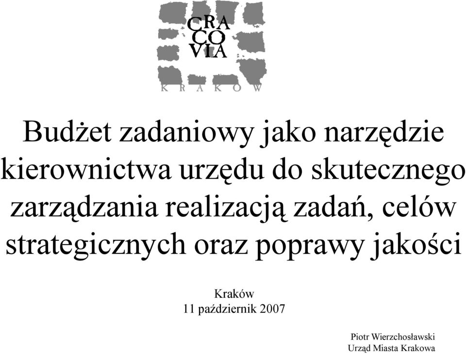 strategicznych oraz poprawy jakości Kraków 11