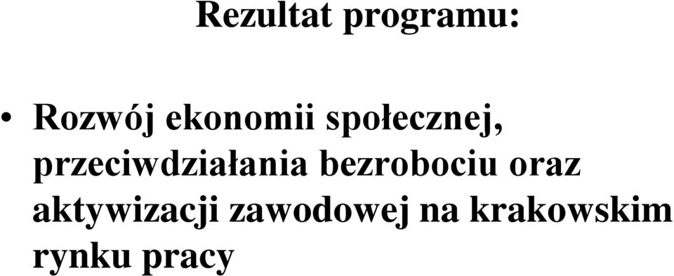 przeciwdziałania bezrobociu