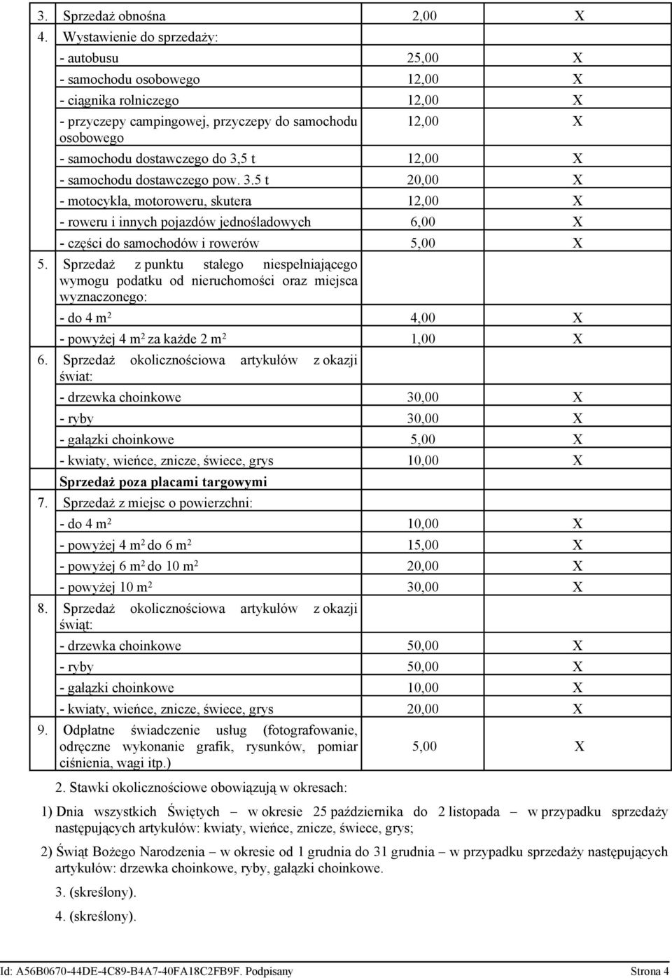 3,5 t 12,00 X - samochodu dostawczego pow. 3.