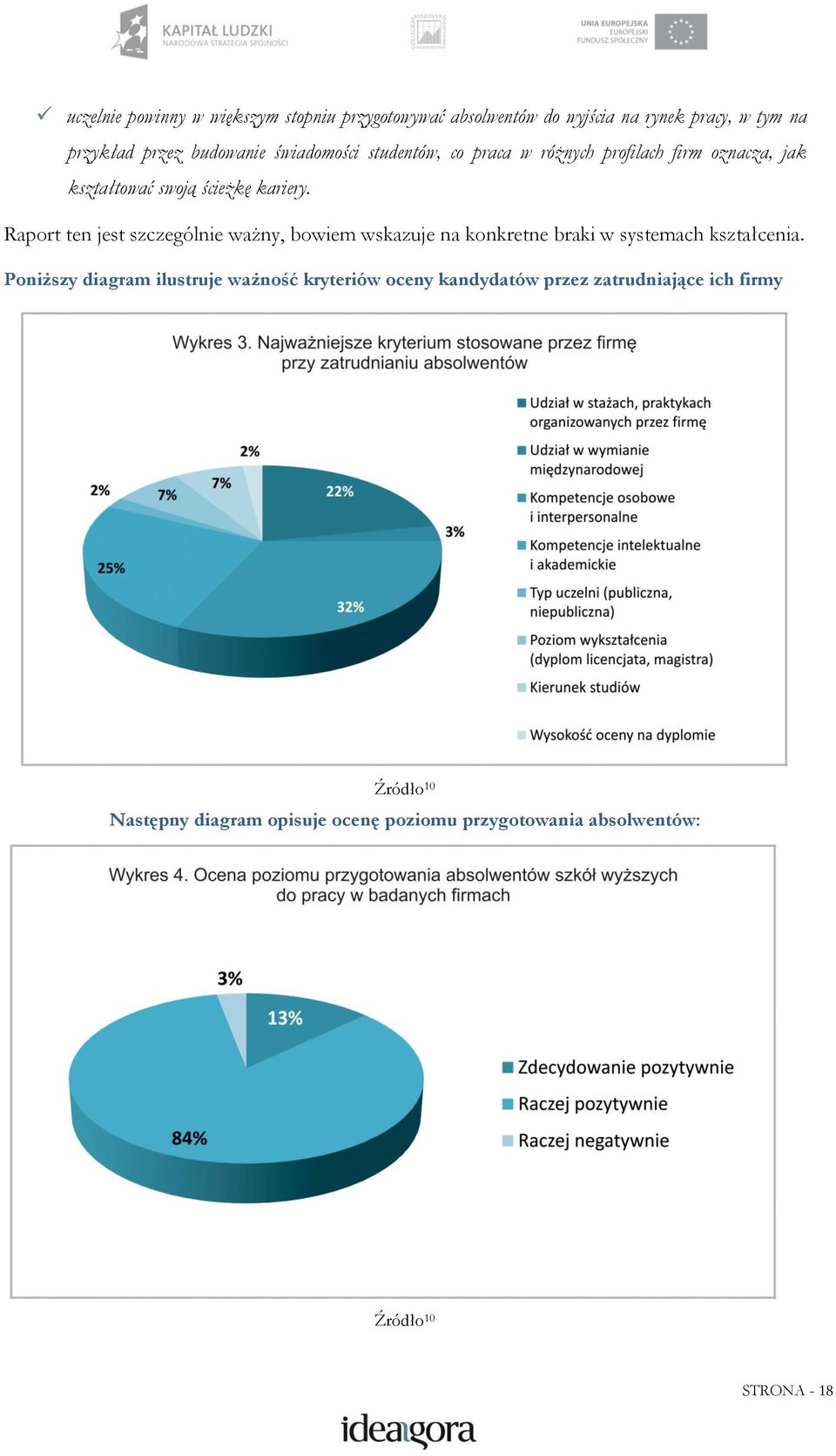 Raport ten jest szczególnie ważny, bowiem wskazuje na konkretne braki w systemach kształcenia.